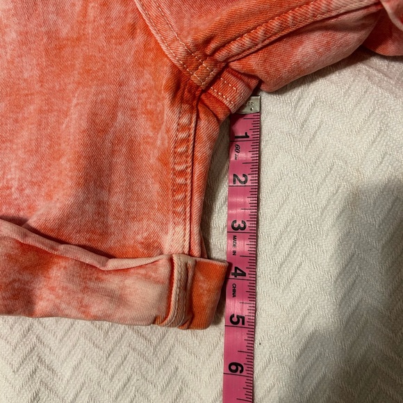 Lee Union-Alls Vintage Modern Persimmon Acid Wash Shorts Size Medium - Picture 7 of 8